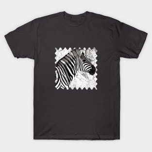 Zebra on a stamp T-Shirt